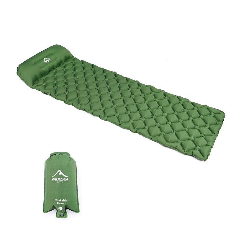 Inflatable Camping Sleeping Bag &amp; Air Mattress