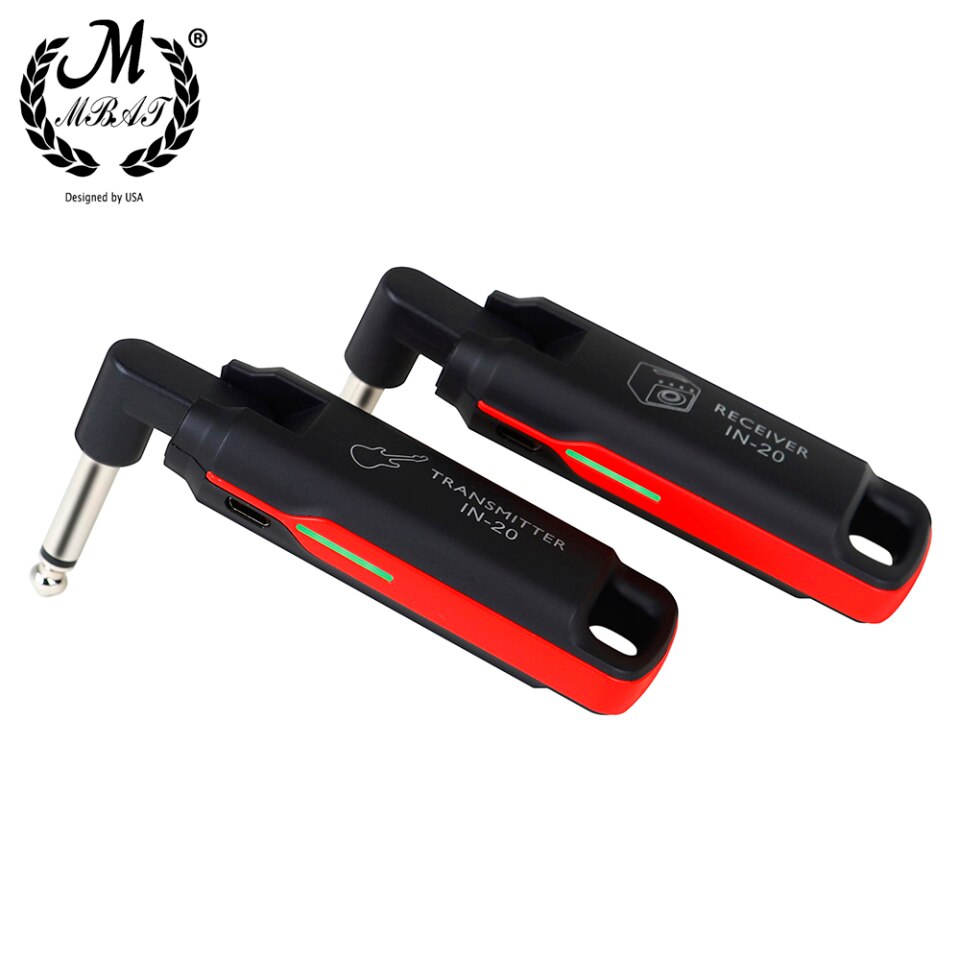 M MBAT Drahtloses Gitarrensystem, 99 Kanäle, E-Gitarre Bass