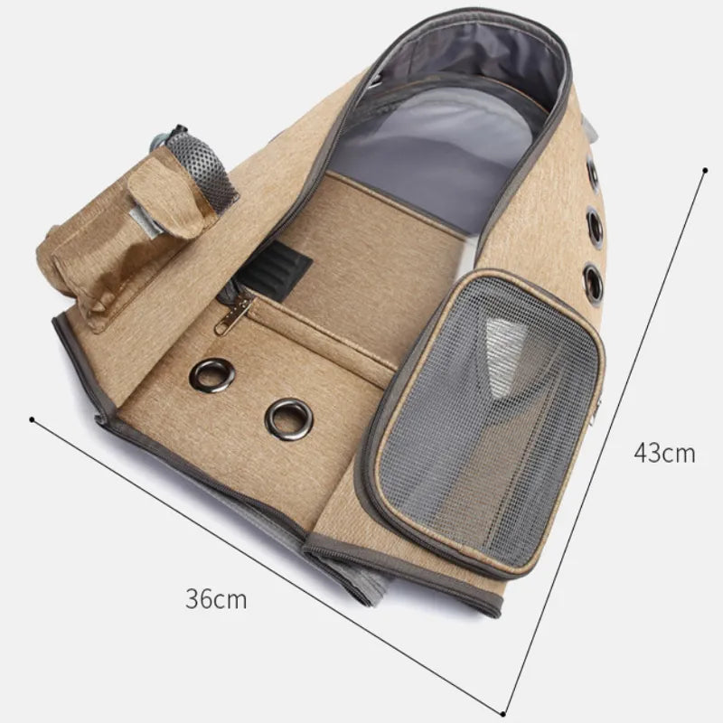 Cat Carrier Backpack Space Capsule Bubble Breathable Portable for Travel and Hiking
