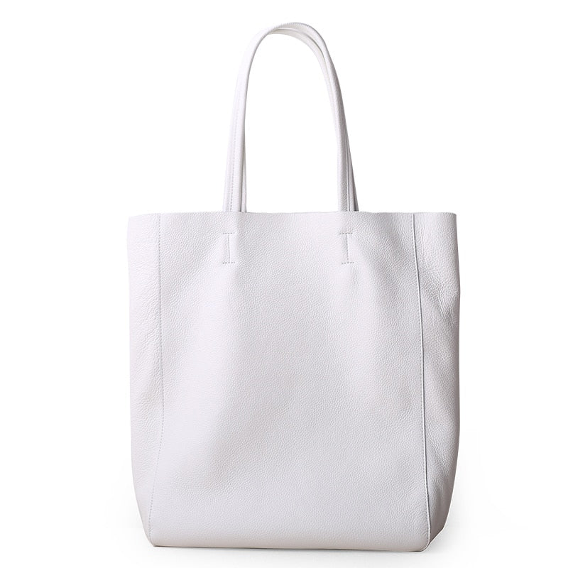 Women Luxury Tote Lemon Yellow Leather Bag