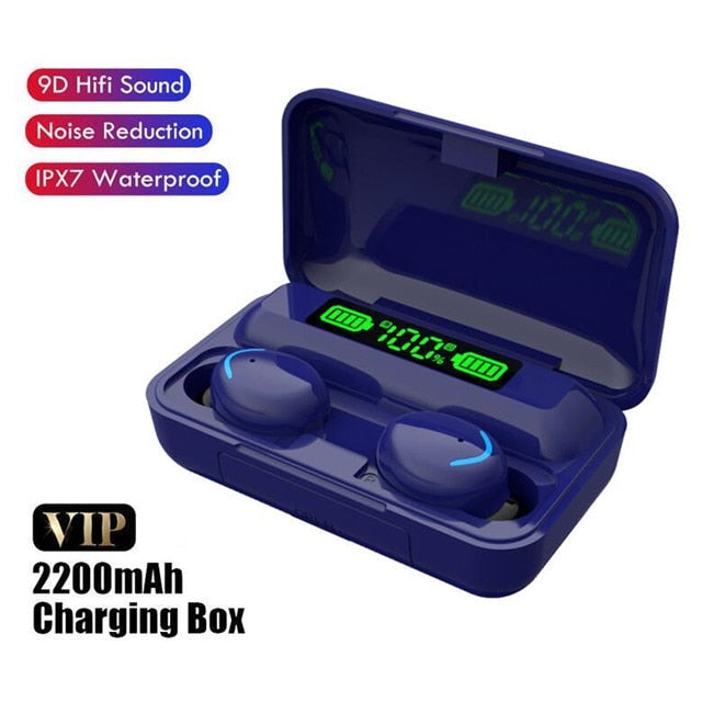 TWS Bluetooth Kopfhörer 2200mAh Ladebox, drahtlos, 9D Stereo, wasserdicht