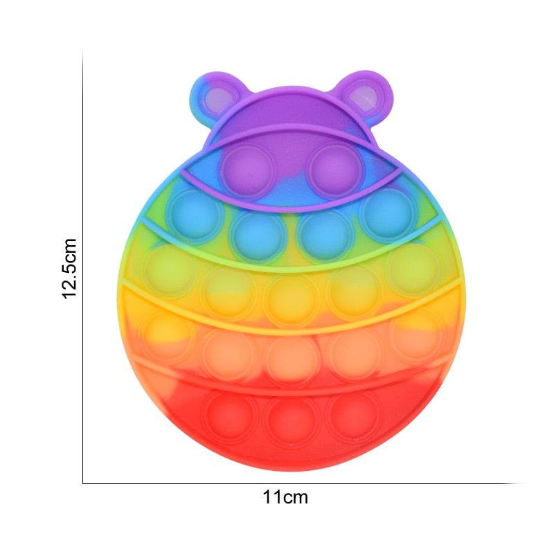 Regenbogen Push Bubble Popit Fidget