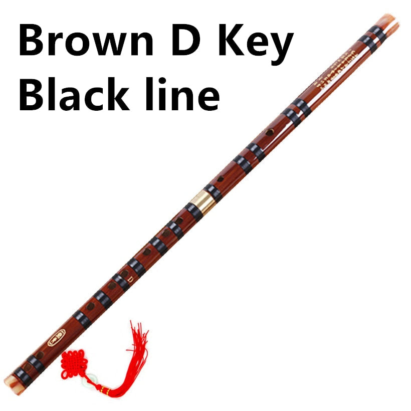 Professionelle Bambusflöte in 5 Farben, C D E F G Key
