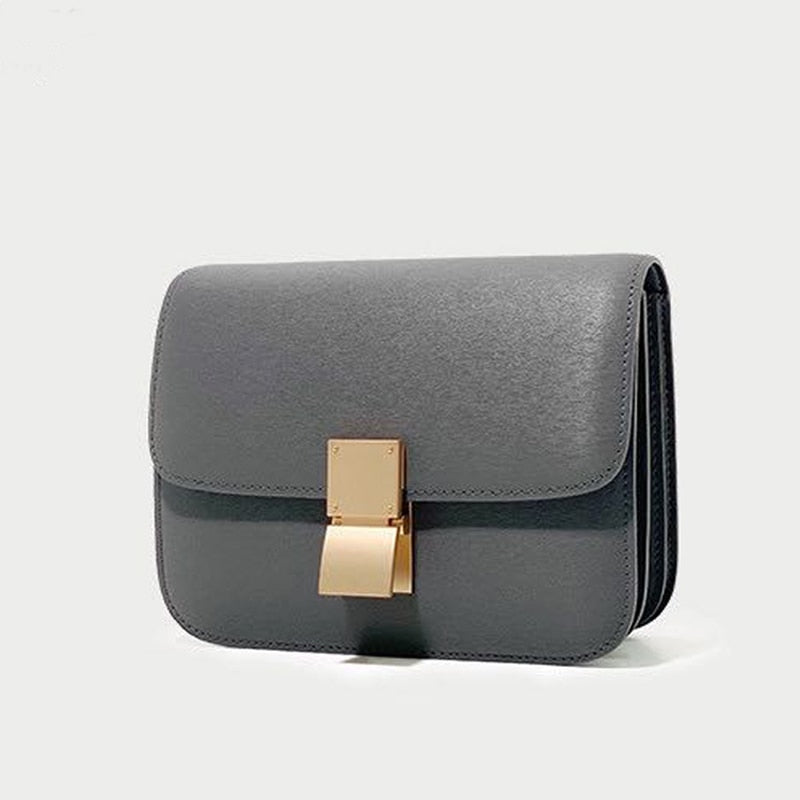 Women's luxury handbag made of genuine leather