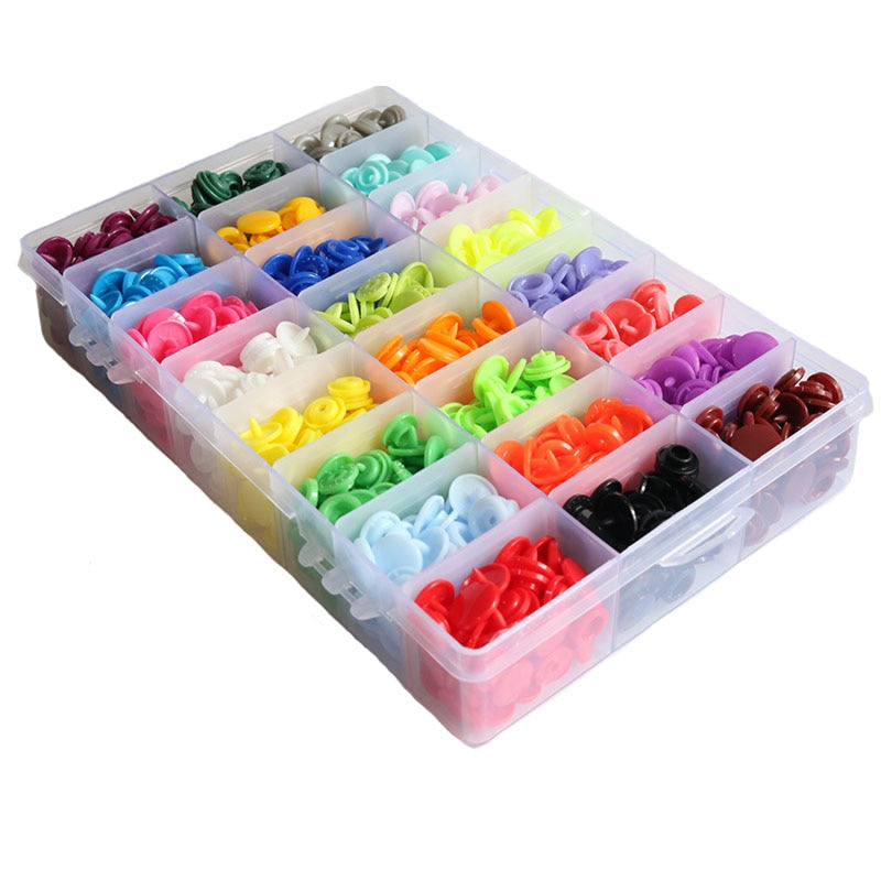 360 Sets T5 Snap Fastener Tool Kit &amp; Organizer Container, Easy Snap Fastener Replacement, DIY Tailor
