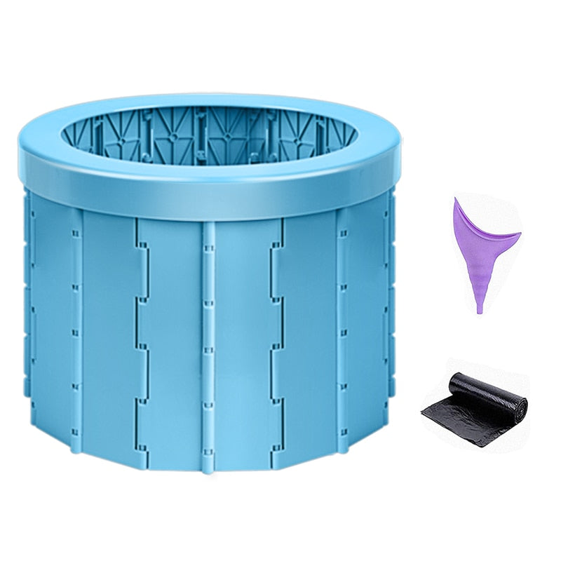 Portable toilet for camping and travel