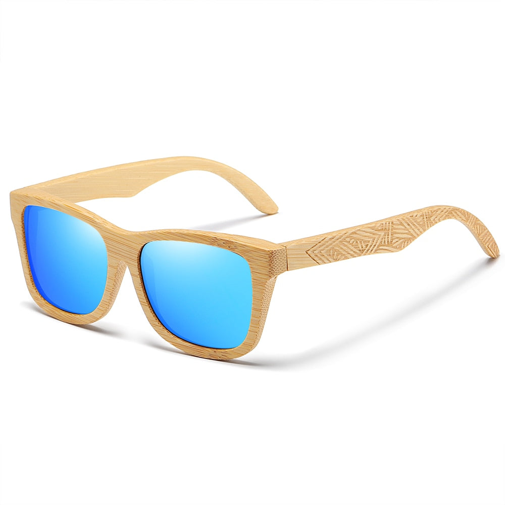 Handmade wooden bamboo sunglasses