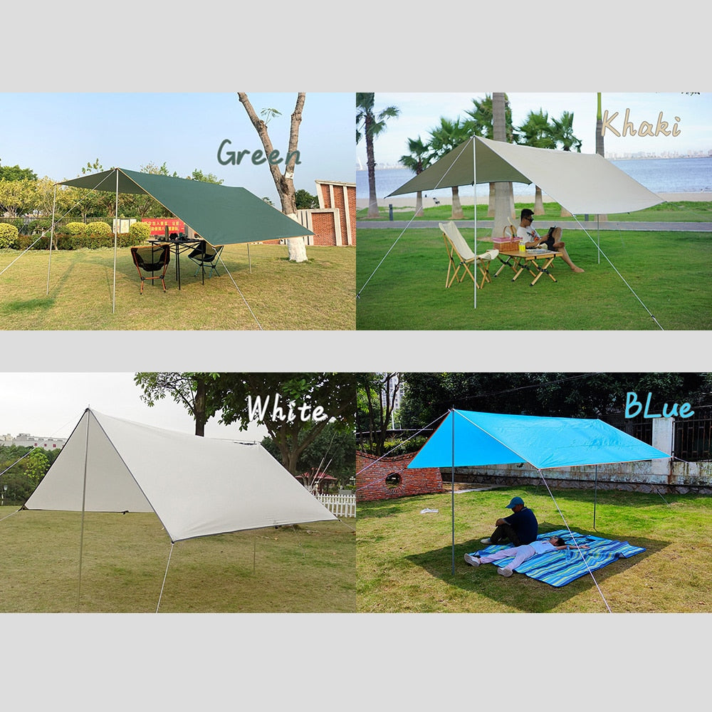 3x5m 3x4m Sonnenunterstand Zelt Tarp Strand Wasserdicht Schatten Outdo –  ZuZuch