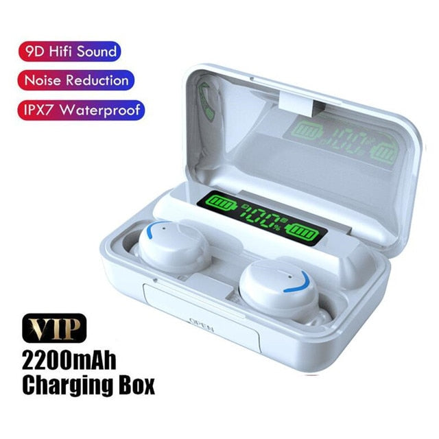 TWS Bluetooth Kopfhörer 2200mAh Ladebox, drahtlos, 9D Stereo, wasserdicht