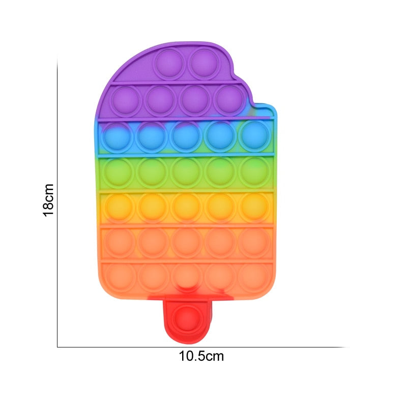 Regenbogen Push Bubble Popit Fidget