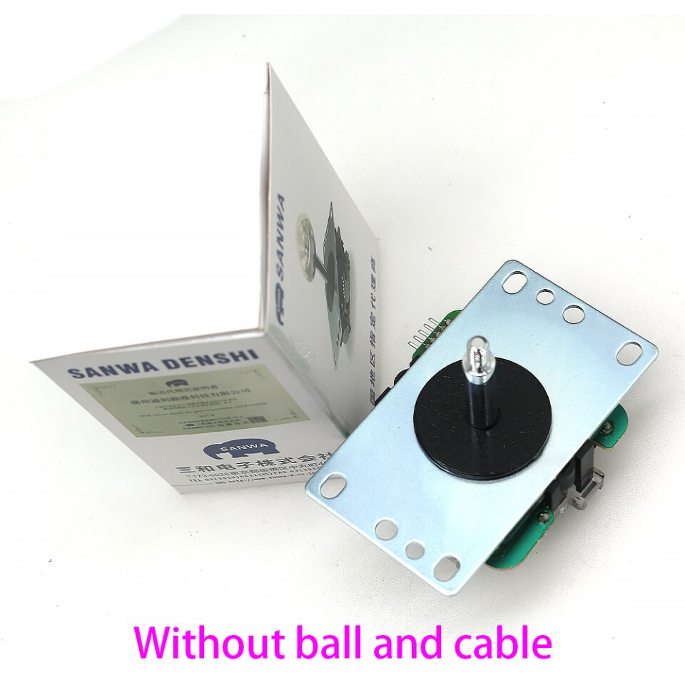 Japan Sanwa Joystick JLF TP 8YT, Rocker with Top Ball, 5pin Wire, Jamma Arcade Machine Game PC PS3 XBOX Kit DIY