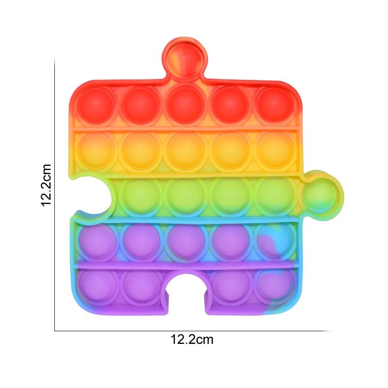 Regenbogen Push Bubble Popit Fidget
