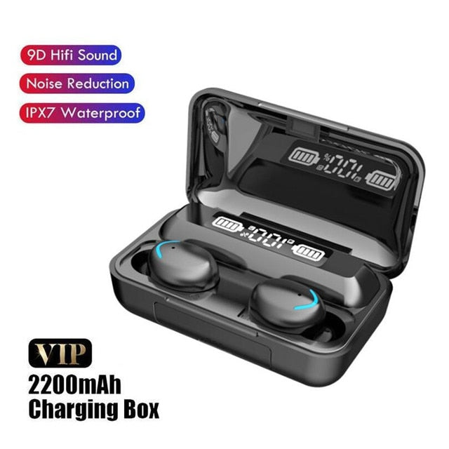 TWS Bluetooth Kopfhörer 2200mAh Ladebox, drahtlos, 9D Stereo, wasserdicht