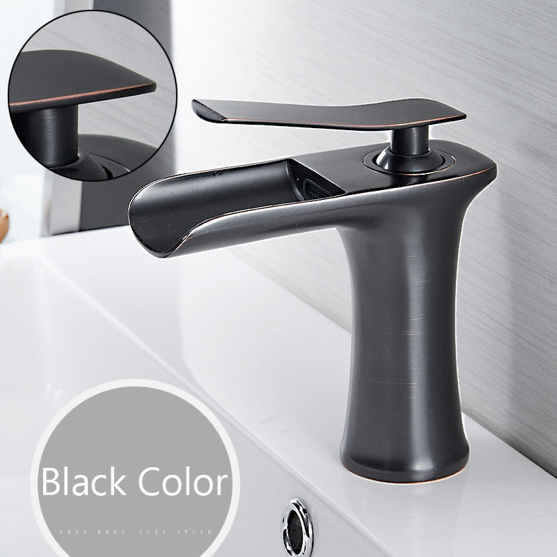Washbasin faucet waterfall bathroom faucet single lever mixer tap