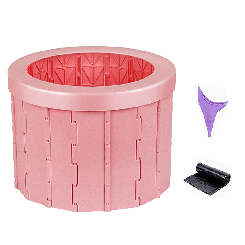 Portable toilet for camping and travel