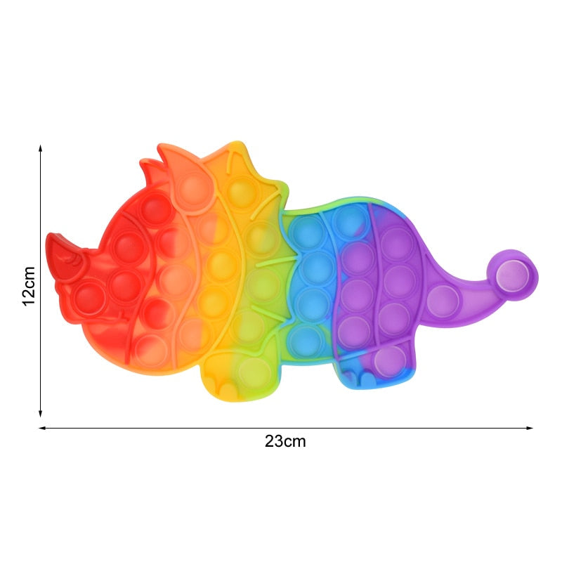 Regenbogen Push Bubble Popit Fidget