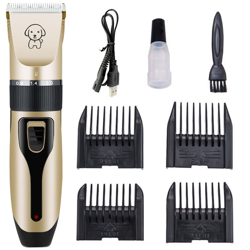 Professional Cordless Pet Hair Clipper Set