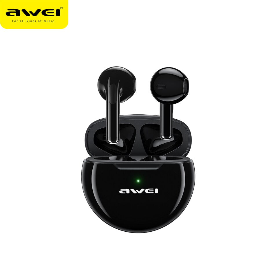 AWEI T17 TWS Bluetooth Headsets, Wireless, Mini, Type-C, Microphone, Sports Game