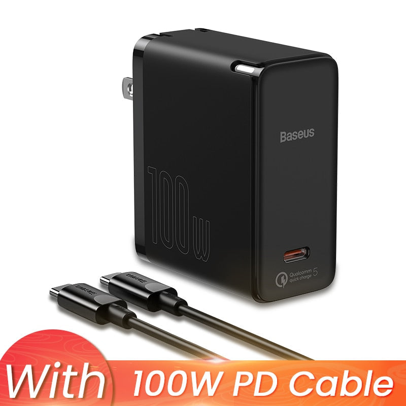 Baseus 100W GaN USB-C Charger for iPhone 12 Pro Max Macbook