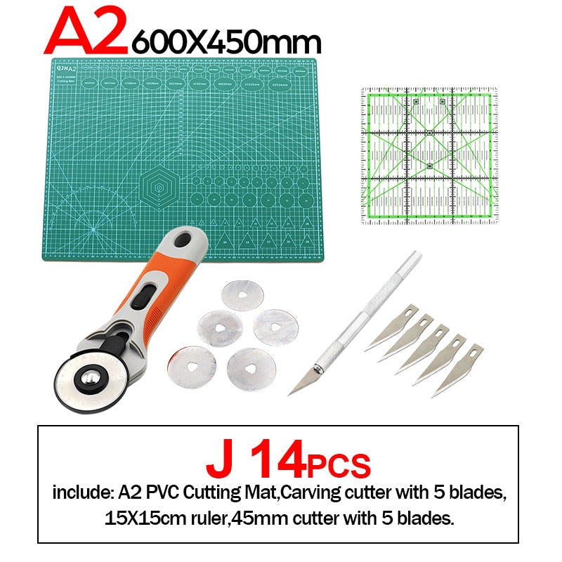 Professional self-healing PVC cutting mat, double-sided, Rotary Blade compatible