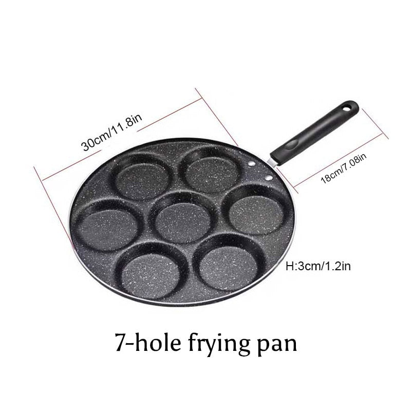 TEENRA Omelette Pan, Non-Stick, Four-Hole
