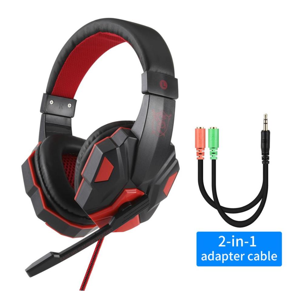Professionelle LED-Gamer-Kopfhörer mit Mikrofon für PS4 PS5 Xbox One Computer