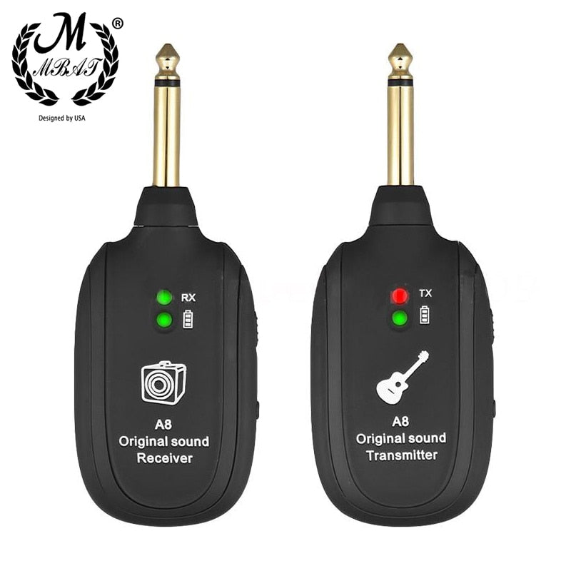 M MBAT Drahtloses Gitarrensystem, 99 Kanäle, E-Gitarre Bass