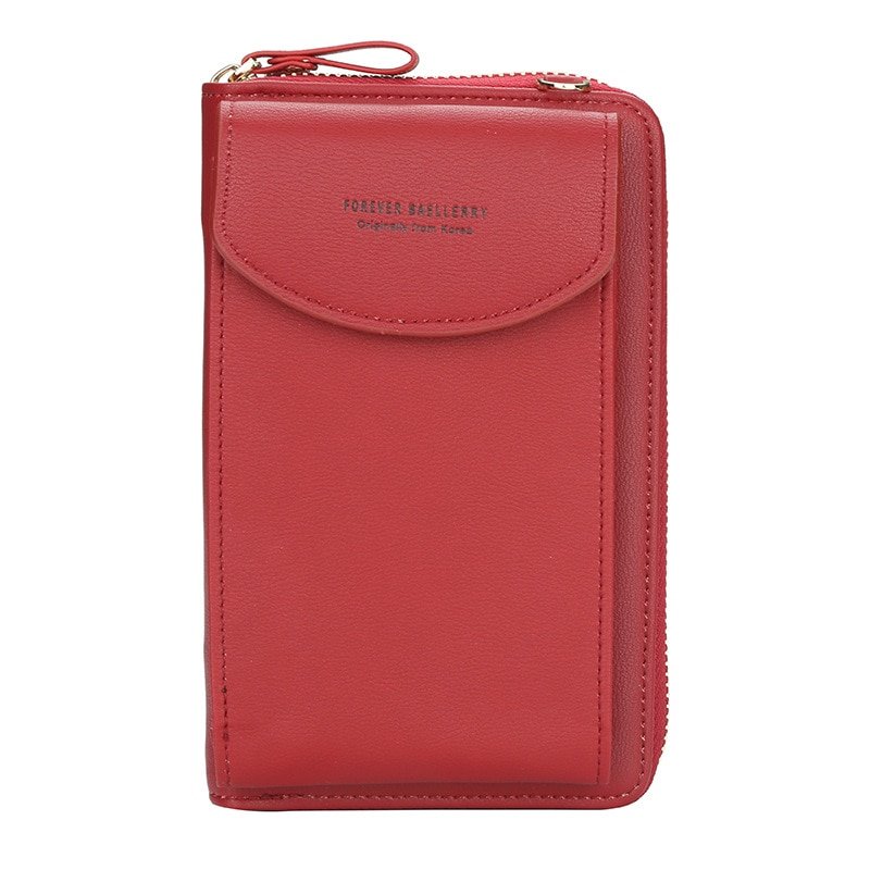 Cell phone shoulder bag with card slots - fashionable