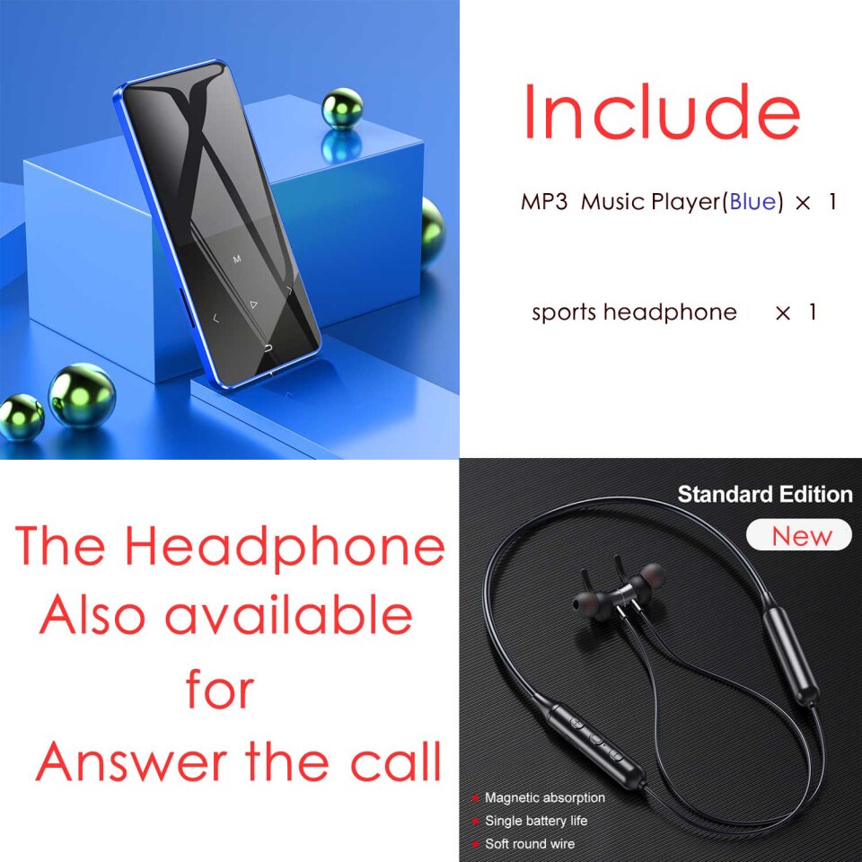 IQQ X2: New version with Hebrew support, Bluetooth, MP3, 16GB HiFi Walkman, Radio-FM