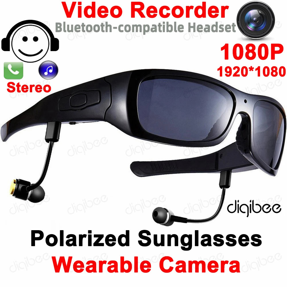 TR90 Eyewear Sports Cam OTG HD 1080P Polarized Sunglasses Mini Camera Glasses