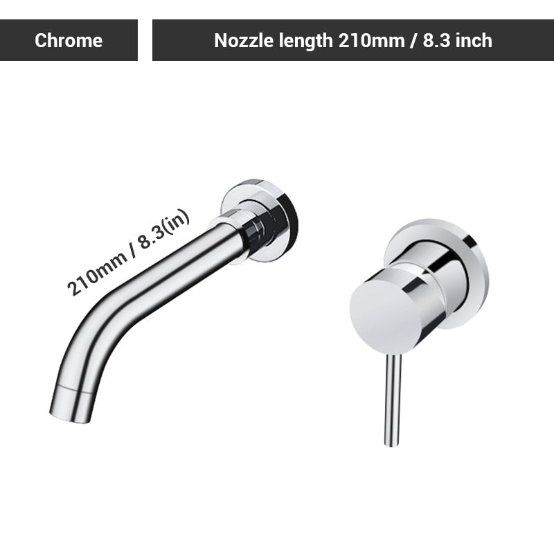 Brass Matt Black Bathroom Sink Faucet