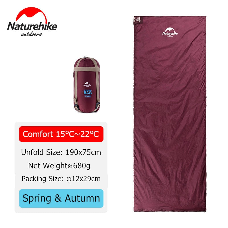 Naturehike Camping Sleeping Bag LW180, waterproof