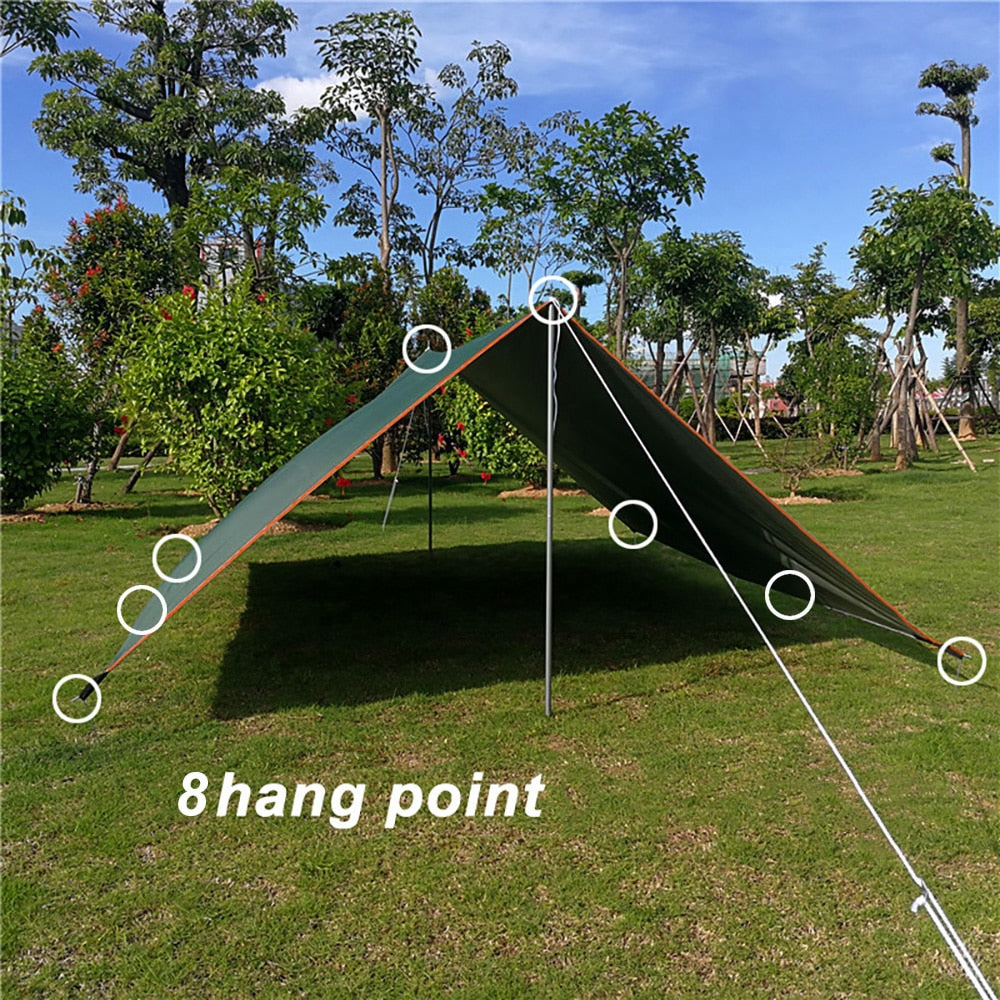 zelten am hang 3x5m 3x4m Sonnenunterstand Zelt Tarp Strand Wasserdicht Schatten Outdo – ZuZuch