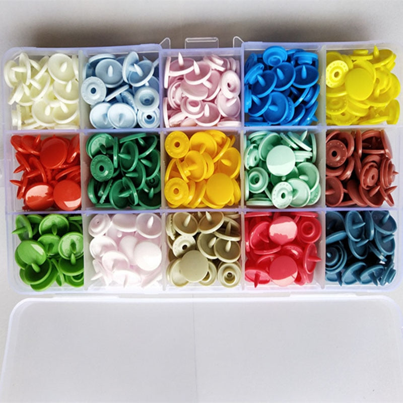 360 Sets T5 Snap Fastener Tool Kit &amp; Organizer Container, Easy Snap Fastener Replacement, DIY Tailor