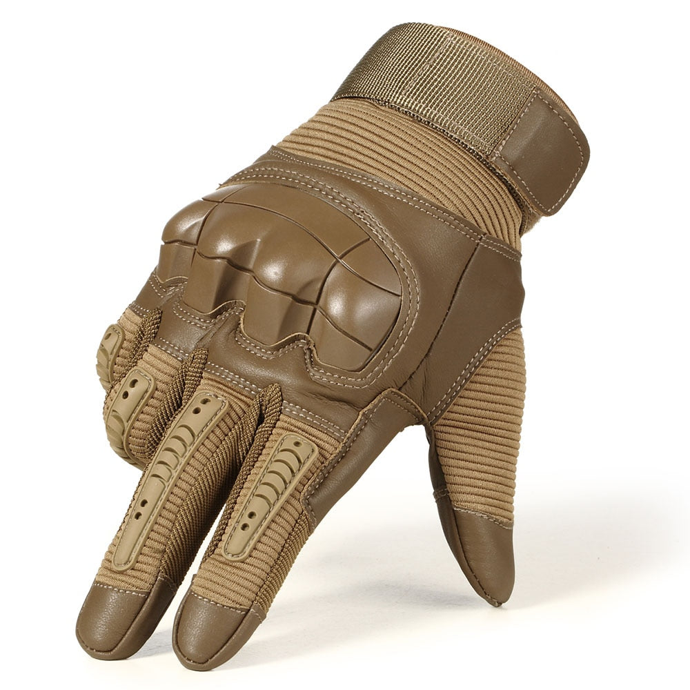 Touchscreen Gloves PU Leather, Hard Knuckles