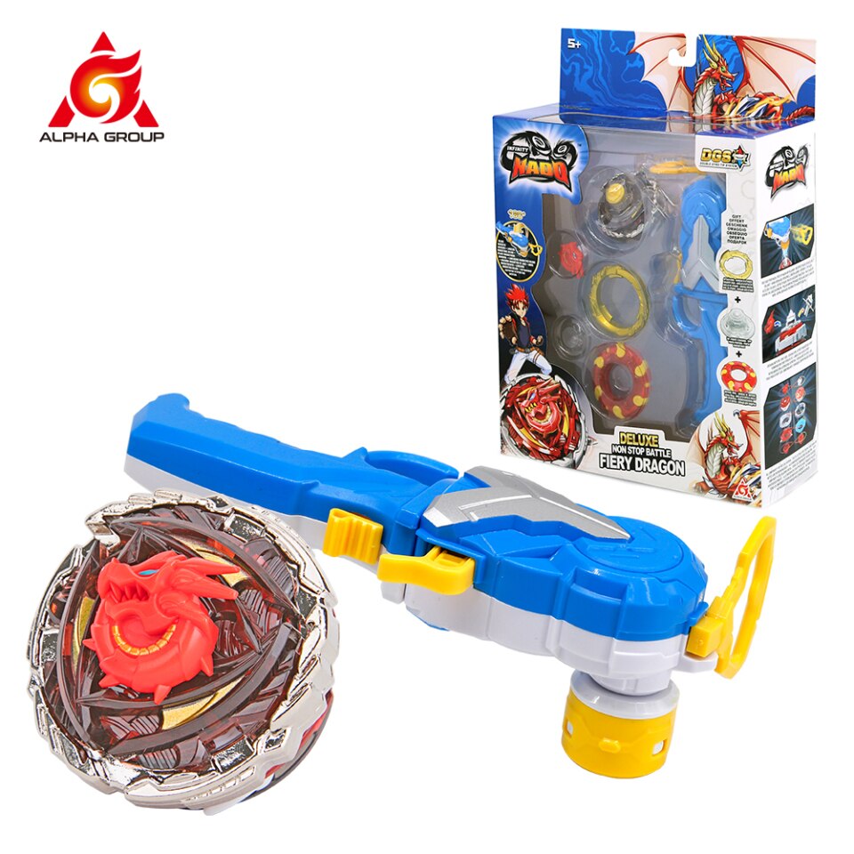 Infinity Nado 5 Deluxe Metall Nado Non Stop Battle Set mit magnetischem Launcher Anime Spielzeug