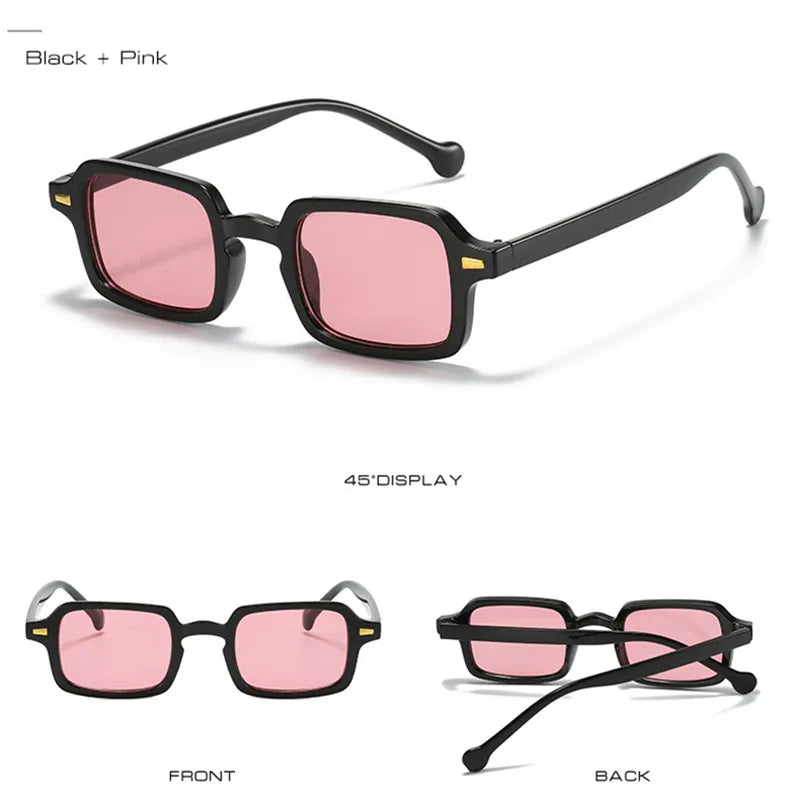 2024 Fashion Vintage Small Square Sunglasses for Women Ladies Trendy