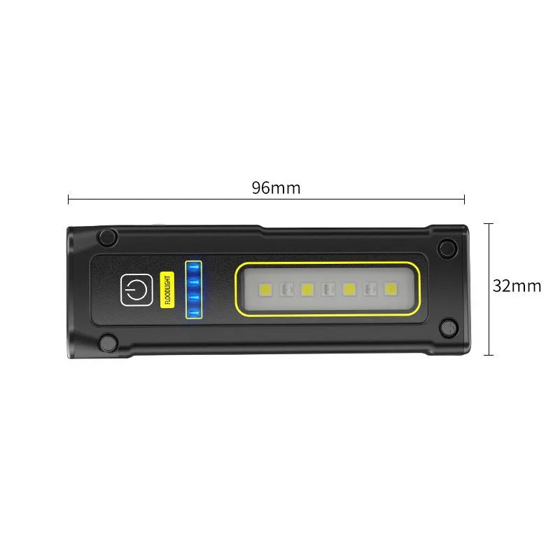 MINI portable rechargeable LED flashlight outdoor emergency service lamp with magnetic powerful long range