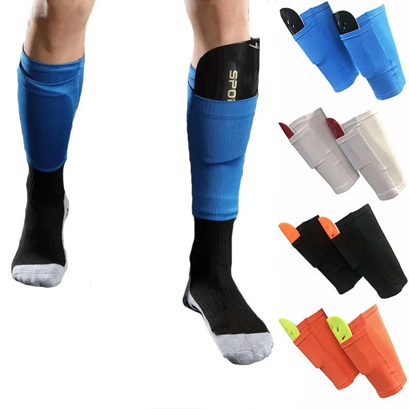 Football Double-Layer Shin Guards Sleeves Adults Children