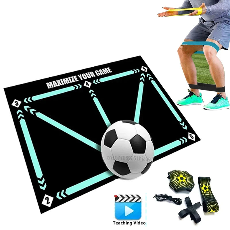 90cm Football Training Mat Durable Non-Slip Foldable Kids Adults Dribble Training Mat Soccer Training Indoor Outdoor Equipment