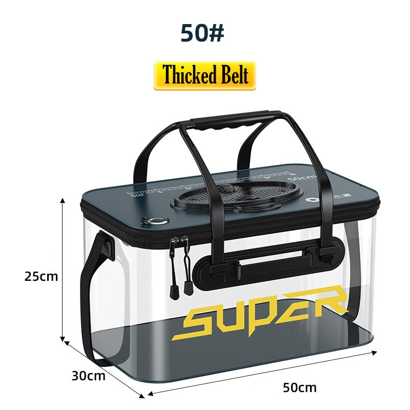 Portable Fishing Bag Container Pan Basin Fishing Gear Tackle Storage Bag
