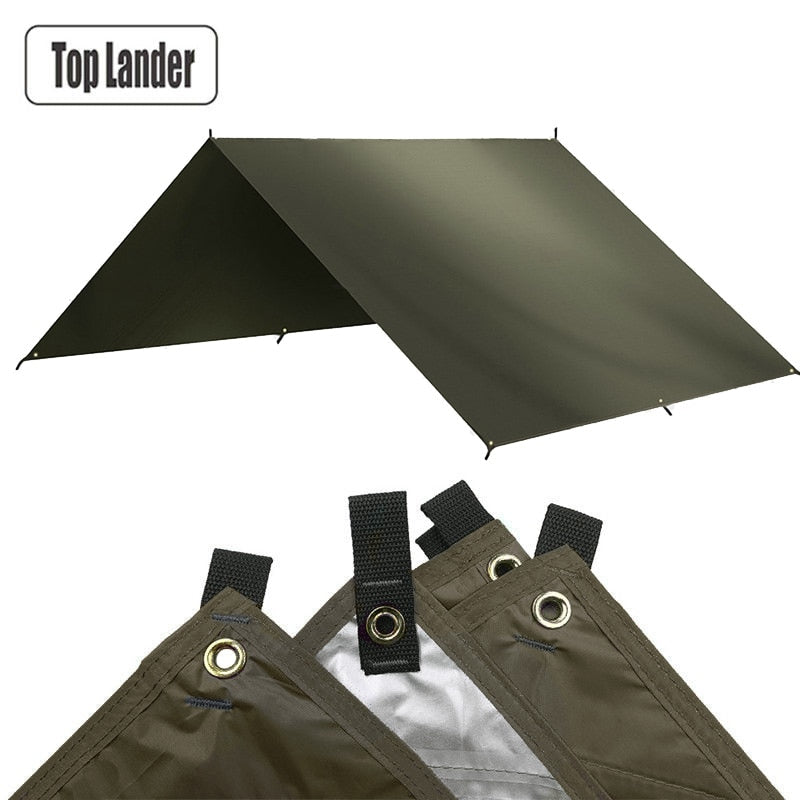 3x5m 3x4m Sonnenunterstand Zelt Tarp Strand Wasserdicht Schatten Outdoor Camping Hängematte