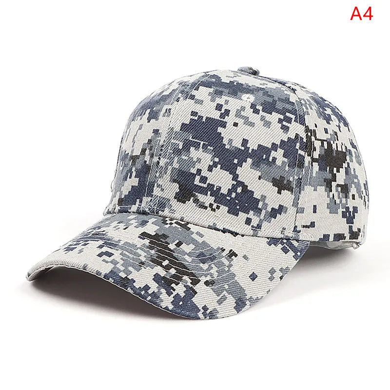 Einstellbare Baseballmütze Taktische Sommer Tarnfarbe Militär Armee Tarnfarbe Airsoft Jagd Camping Caps