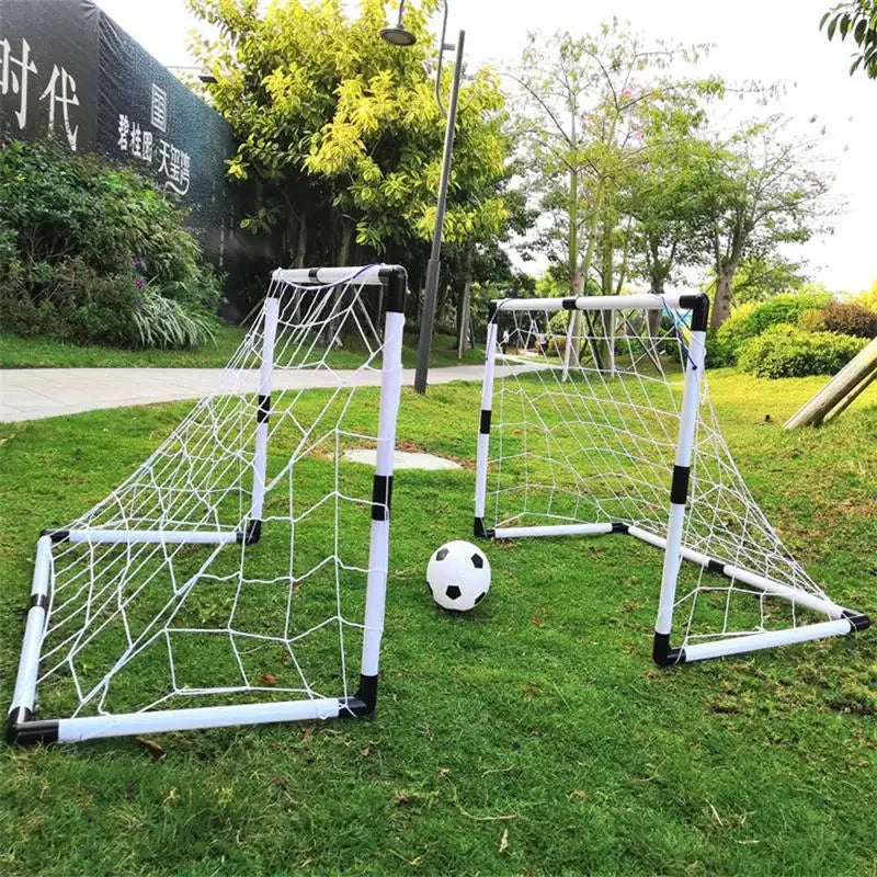 Boys Soccer Game Premium Portable Goal Set with Ball Air Pump