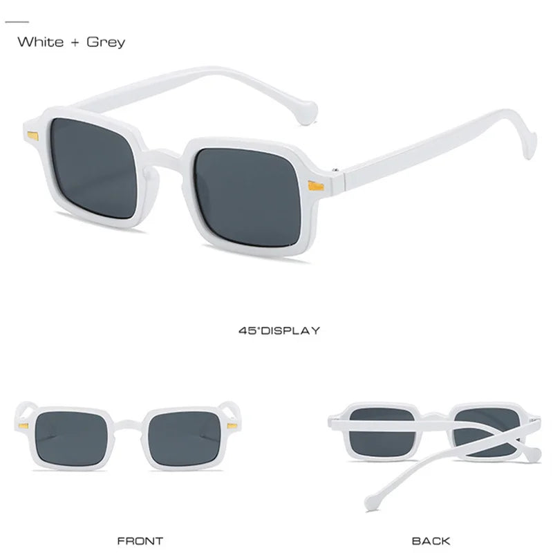 2024 Fashion Vintage Small Square Sunglasses for Women Ladies Trendy