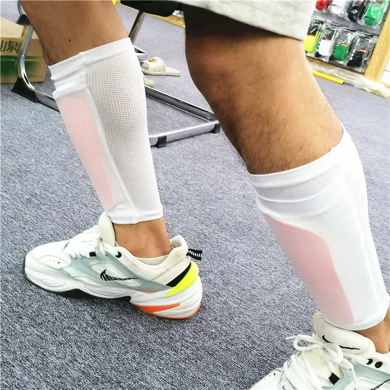Football Double-Layer Shin Guards Sleeves Adults Children