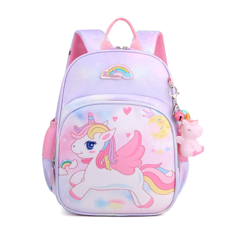 Nouveau sac à dos licorne pour fille princesse rose