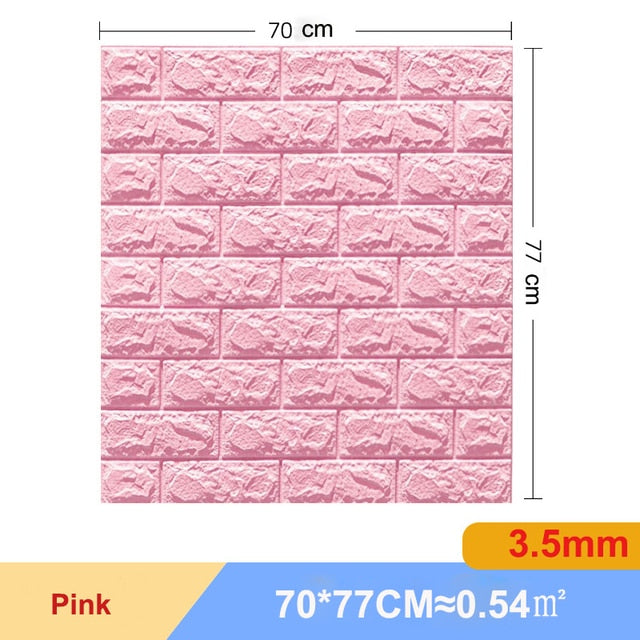 10 Pcs 3D Wall Stickers Self-adhesive Foam Luxury Decor DIY Wallpaper Living Room Bathroom Background Marble