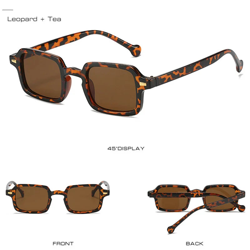 2024 Fashion Vintage Small Square Sunglasses for Women Ladies Trendy