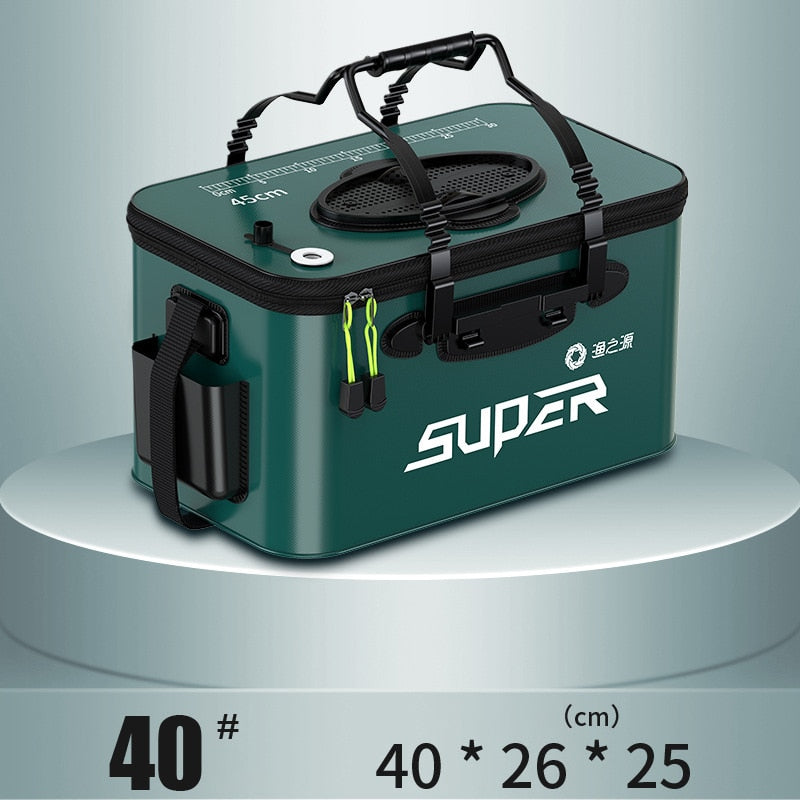 Portable Fishing Bag Container Pan Basin Fishing Gear Tackle Storage Bag